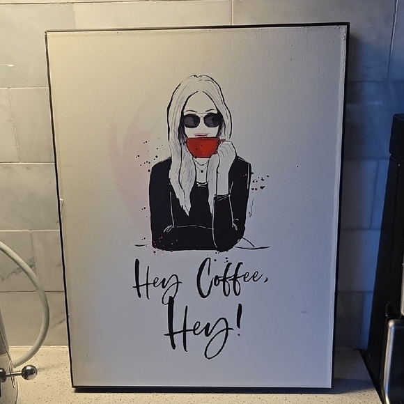 Hobby Lobby Other - Hobby Lobby Black and White Coffee Art, Statement, Fashion, Some Wear